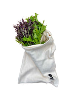 Bolsa de Algodón Reutilizable Orgánica para Vegetales, Mediana, Ika Fresh
