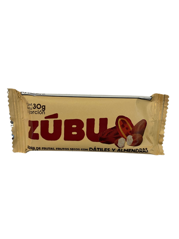 BARRA DE FRUTAS, FRUTOS SECOS Con Dátiles y Almendras ZÚBU X 30 g