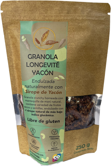GRANOLA ARTESANAL YACÓN, Longevité x 250 g