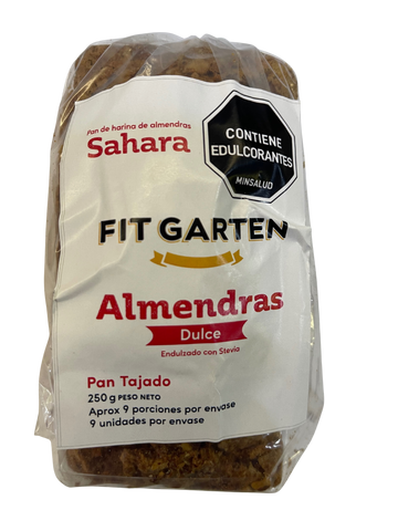 PAN DE HARINA DE ALMENDRAS SAHARA Dulce, Fit Garten x 250 g.