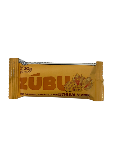 BARRA DE FRUTAS, FRUTOS SECOS Con Uchuva y Miel, ZÚBU X 30 g