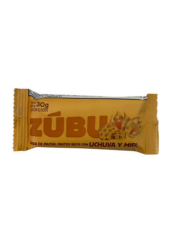 BARRA DE FRUTAS, FRUTOS SECOS Con Uchuva y Miel, ZÚBU X 30 g