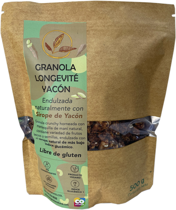 GRANOLA ARTESANAL YACÓN, Longevité x 500 g