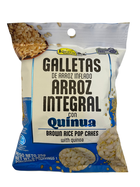 GALLETAS DE ARROZ INFLADO CON QUINUA Karavansay x 25 g