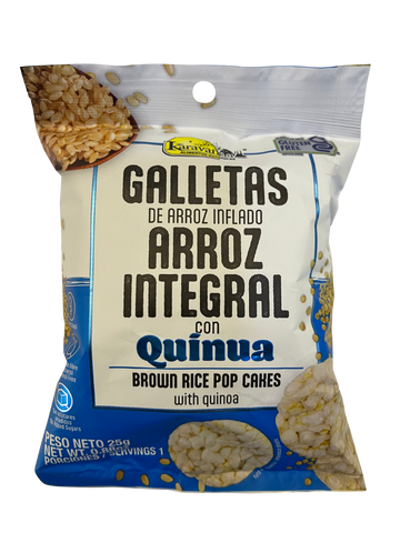 GALLETAS DE ARROZ INFLADO CON QUINUA Karavansay x 25 g