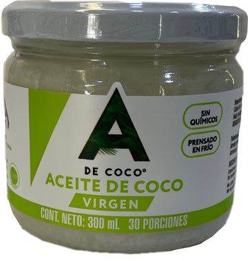 ACEITE DE COCO VIRGEN, A de Coco x 300 ml.
