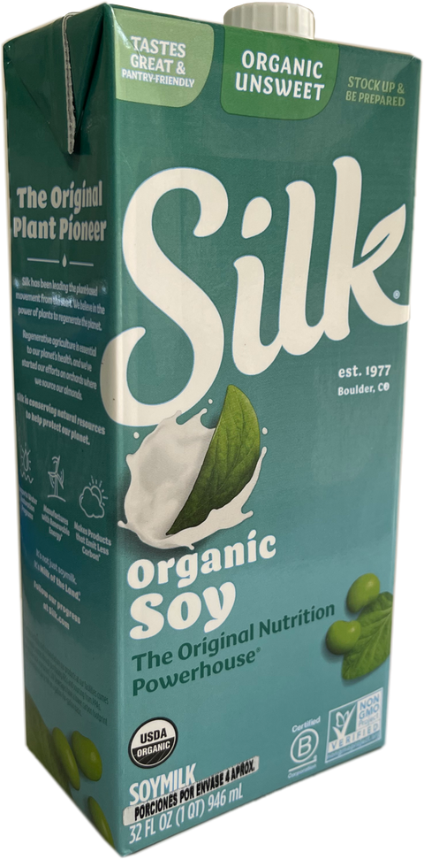 BEBIDA DE SOYA (LECHE) Silk, Sin Endulzar x 946 ml.