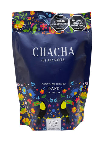 CHOCOLATE OSCURO EN TROZOS DARK Chacha X 250 g
