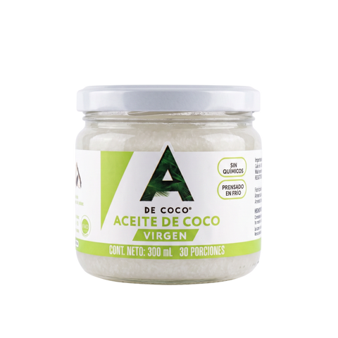 ACEITE DE COCO VIRGEN, A de Coco x 300 ml.