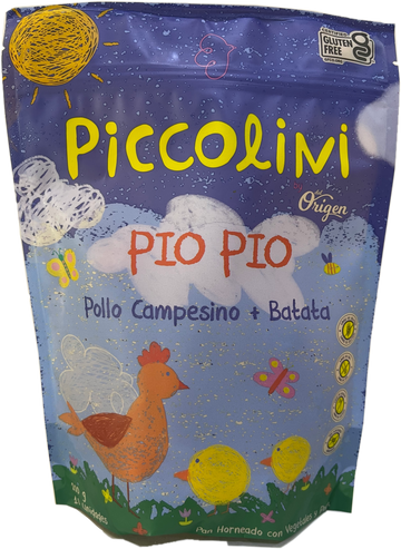 PAN PICCOLINI PIO PIO (Pollo Campesino + Batata), Del Origen x 10 Unids. (Sólo Venta en Bogotá)