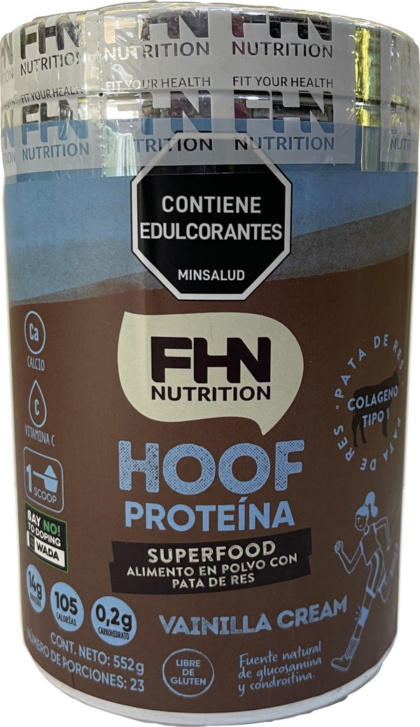 PROTEÍNA HOOF Vainilla Cream, FHN NUTRITION x 552 g.