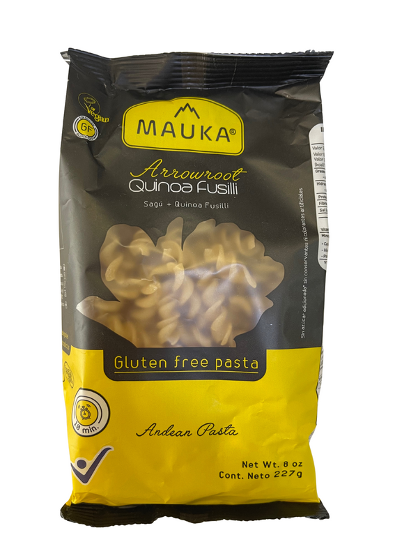 PASTA DE SAGÚ Y QUINUA FUSILLI, Mauka X 227 g