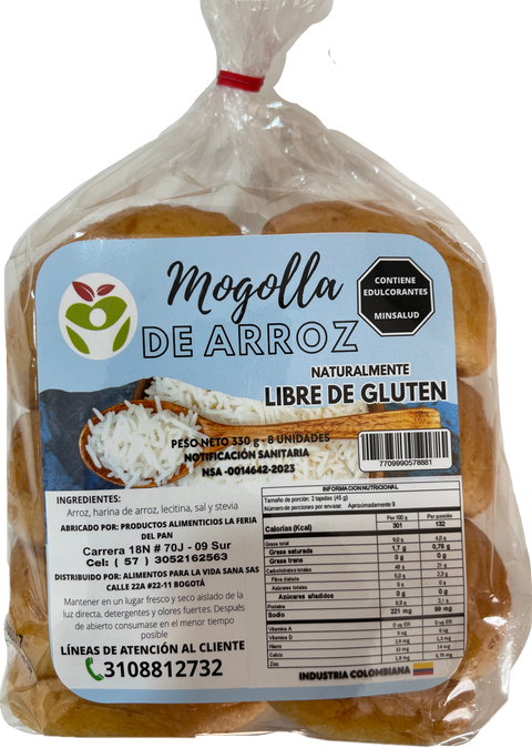 MOGOLLAS DE ARROZ, Vida Sana x 8 Unids.