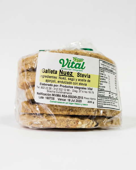 Galleta Nuez Stevia Vital x 5 Unidades 220 g