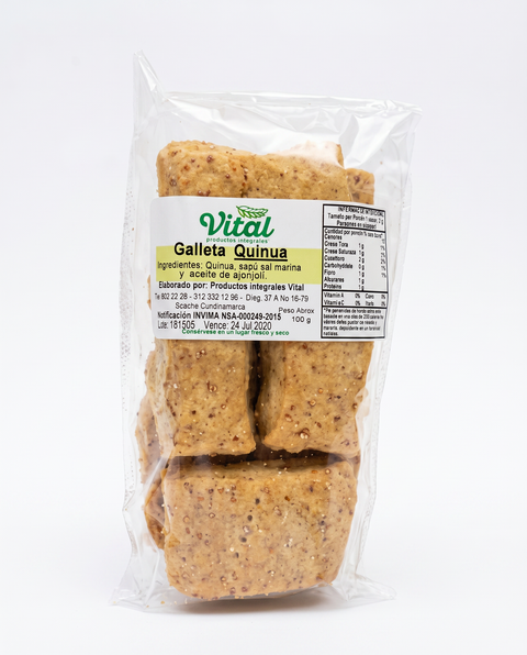 Galleta Quinua Cuadritos Vital x 100 g