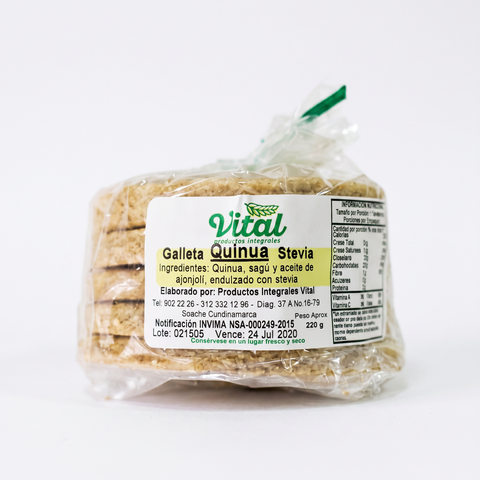 Galleta Quinua Stevia Vital x 5 Unidades 220 g
