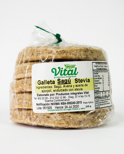 Galleta Sagú Stevia Vital x 5 Unidades 220 g