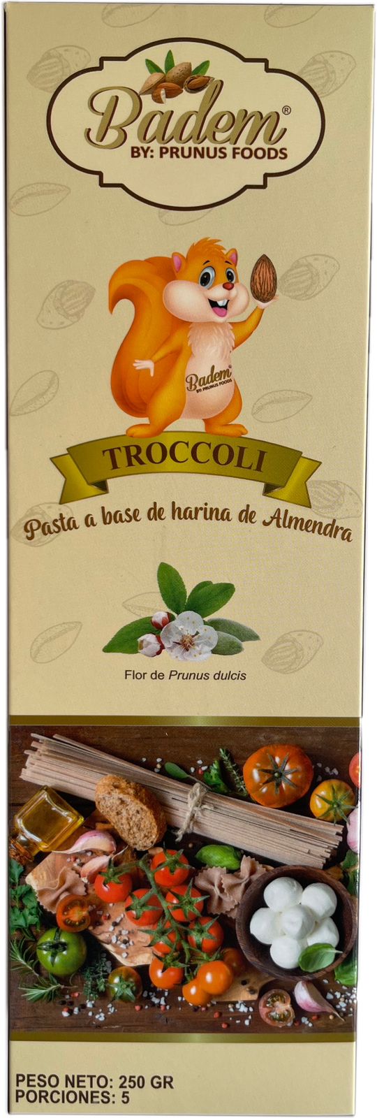 Badem Pasta PASTA TROCCOLI De Harina de Almendras, BADEM x 250 g. – Mercado Vital