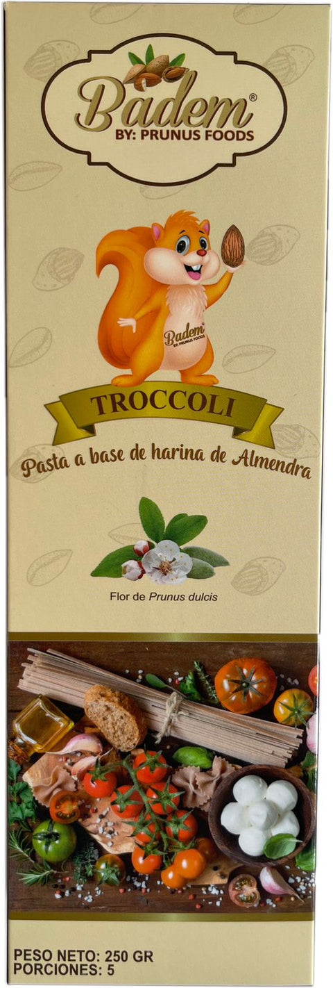 PASTA TROCCOLI De Harina de Almendras, BADEM x 250 g.