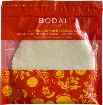 Tortillas de Harina de Coco BODAI x 150 g (Venta Sólo en Bogotá*)