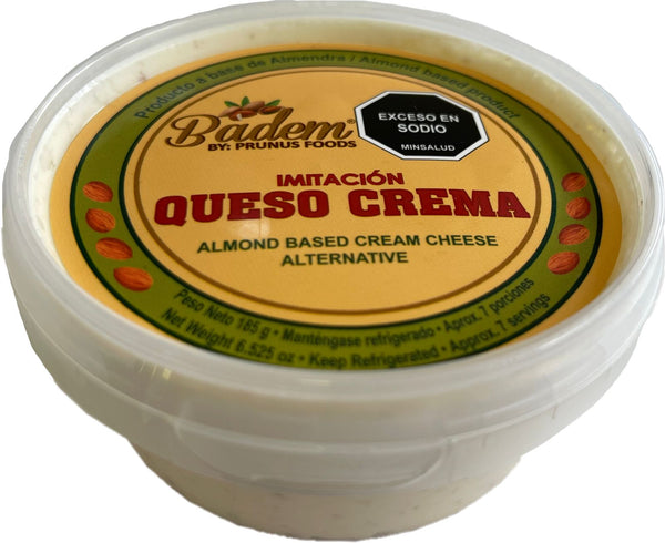 QUESO DE ALMENDRAS BADEM, Imitación Cream Cheese para untar x 185 g (Sólo Venta en Bogotá)