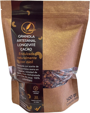 GRANOLA ARTESANAL CACAO, Longevité x 500 g
