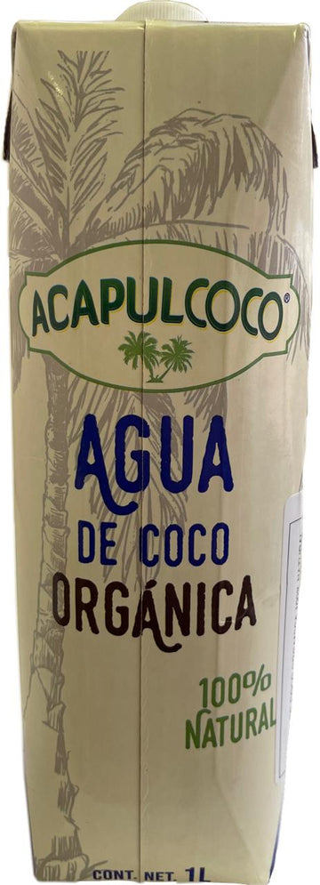 AGUA DE COCO ORGANICA Acapulcoco x 1 Litro