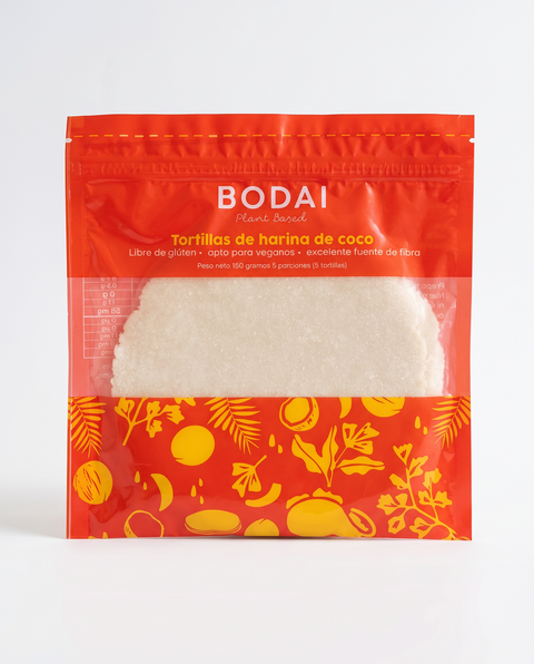 Tortillas de Harina de Coco BODAI x 150 g (Venta Sólo en Bogotá*)