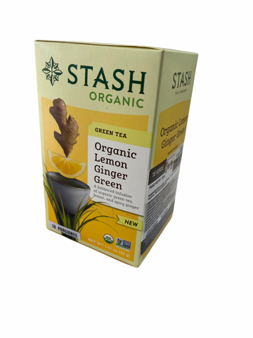 TE VERDE CON JENGIBRE Y LIMONCILLO ORGÁNICO, STASH X 16 sobres