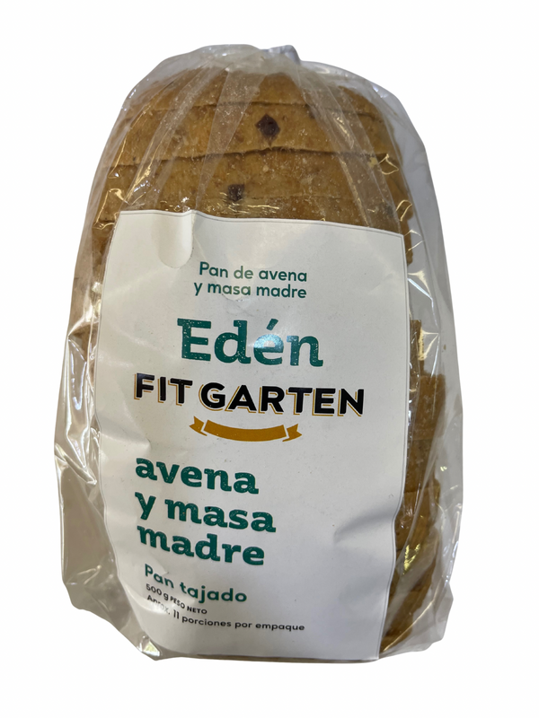PAN EDEN AVENA Y MASA MADRE, Fit Garten Tajado x 500 g.