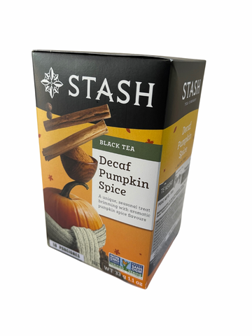 TE NEGRO PUMPKIN SPICE DESCAFEINADO, STASH X 18 SOBRES