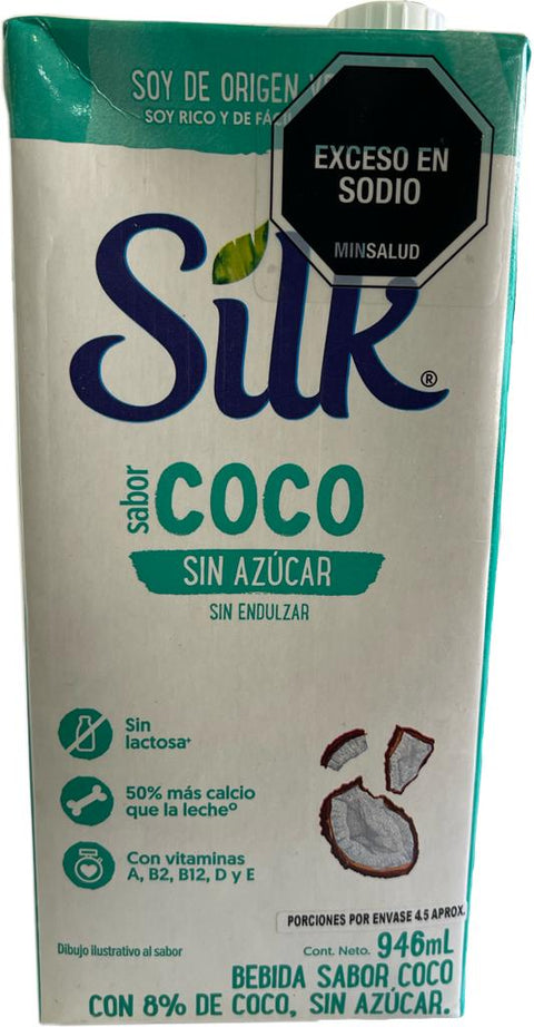 BEBIDA DE COCO (LECHE) SILK SIN ENDULZAR X 946 ML