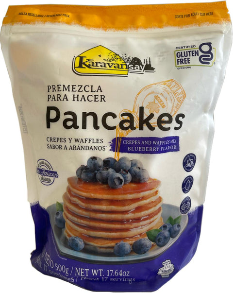 MEZCLA PARA PANCAKES, Sabor a Arándanos, Karavansay x 500 g