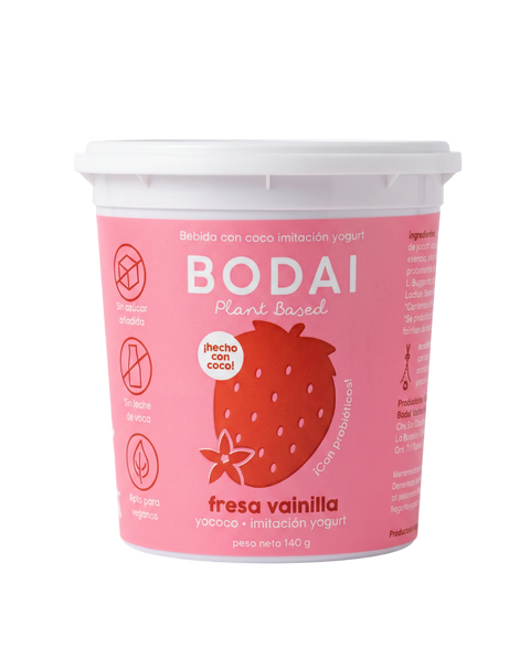 YOGURT BODAI, Fresa Vainilla x 140 g (Venta Sólo en Bogotá*)