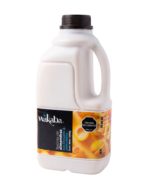 YOGURT DE ALMENDRA WAKABA SABOR DURAZNO X 1 LITRO (Sólo Venta en Bogotá)