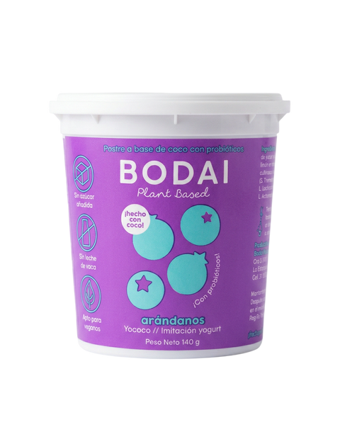 YOGURT BODAI, Arándanos x 140 g (Venta Sólo en Bogotá*)