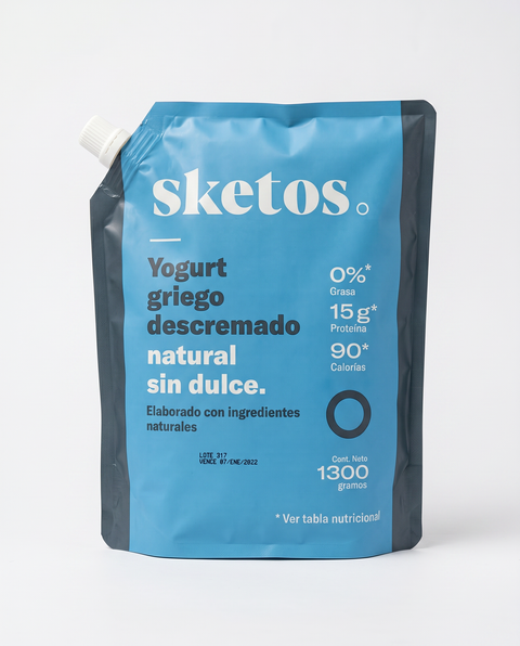 YOGURT GRIEGO NATURAL Sketos x 1300 g. (Venta Sólo en Bogotá)