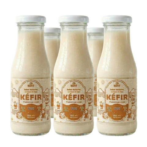 KÉFIR Sabor Durazno x 6 und de 250 ml, Kéfit. (Venta Sólo en Bogotá)