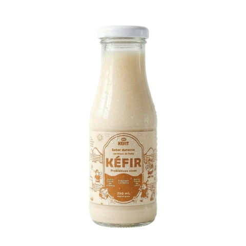 KÉFIR Sabor Durazno x 250 ml, Kéfit. (Venta Sólo en Bogotá)