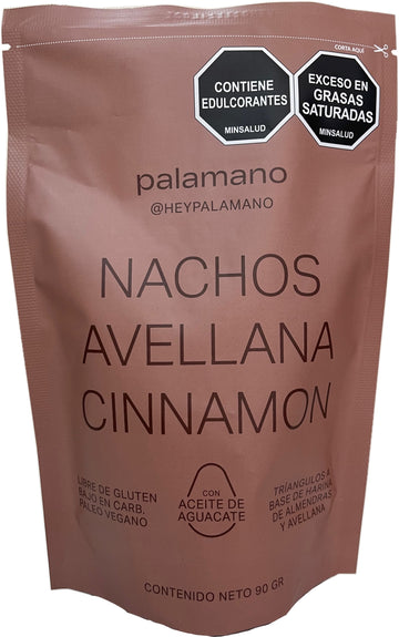 NACHOS AVELLANA CINNAMON, Palamano x 90 g