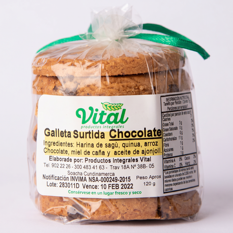 Galleta Surtida Chocolate Vital x 7 Unds 120 g