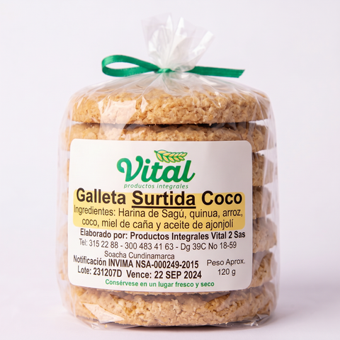 Galleta Surtida Coco Vital x 7 Unds. 120 g