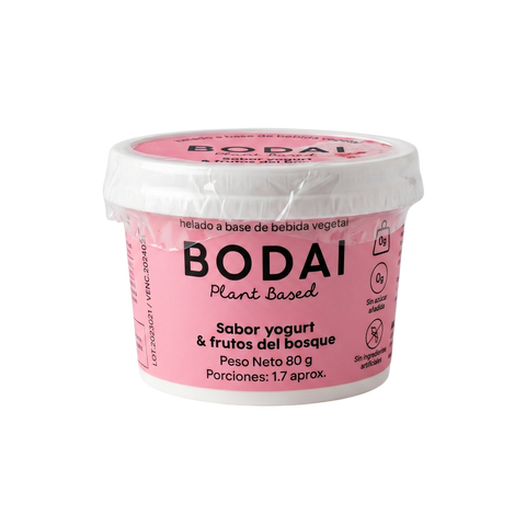 HELADO BODAI Yogurt y Frutos del Bosque x 80g