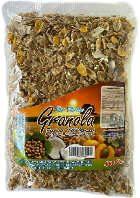GRANOLA SIN DULCE Granoghurt x 450 g.