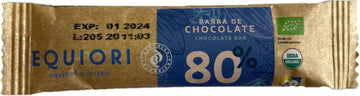 BARRA DE CHOCOLATE ORGÁNICO 80%, Equiori x 11 g.