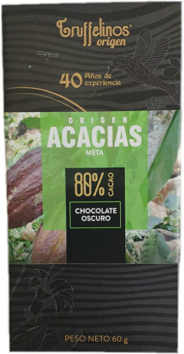 TABLETA CHOCOLATE OSCURO TRUFFELINOS 80% x 60 g.
