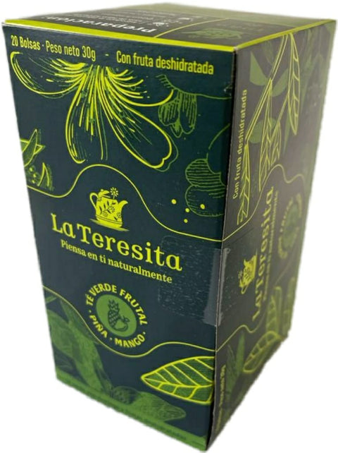 TÉ VERDE, PIÑA y MANGO, La Teresita x 20 Bolsas
