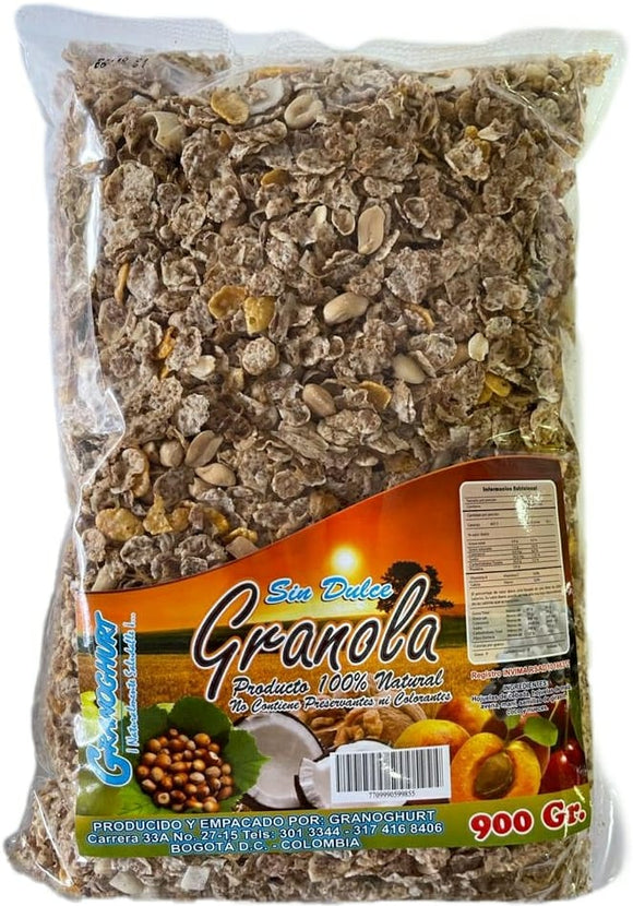 GRANOLA SIN DULCE Granoghurt x 900 g.