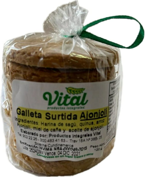 Galleta Surtida Ajonjolí, Vital x 7 Unds 120 g.