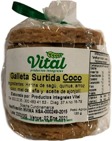 Galleta Surtida Coco Vital x 7 Unds. 120 g